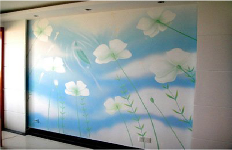 嵩县画墙绘怎么画好白云的蓬松感？