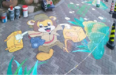 嵩县夏季画地面彩绘会遇到的问题