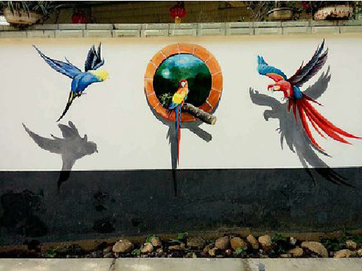 嵩县视觉错位-3D墙绘设计