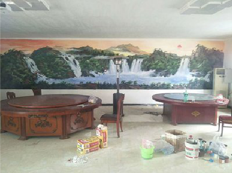 嵩县墙绘-写实风景