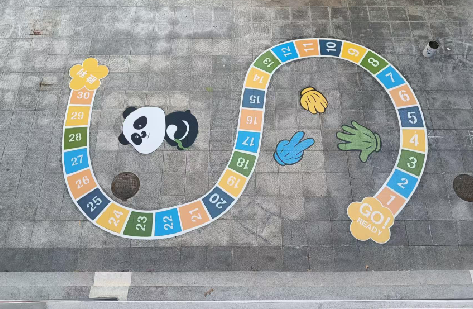 嵩县地面游戏彩绘