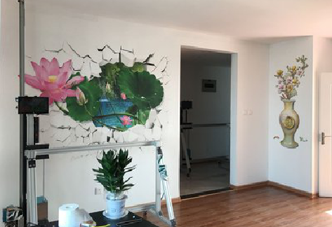 嵩县墙体彩绘相比墙纸的优势。