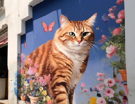 嵩县自己绘制有个性的手绘墙