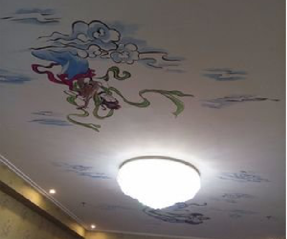 嵩县如何快速绘制天花板上的手绘墙？