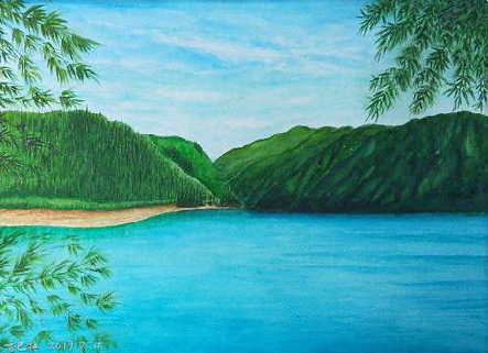 嵩县在墙绘中，如何绘画绿水青山？