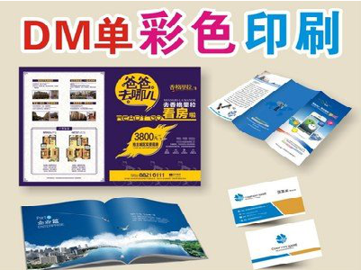 嵩县单页印刷，色彩搭配简单。