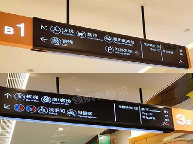 嵩县如何通过商场标识牌引导客流分布？