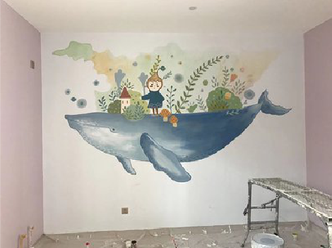 嵩县手绘墙的特点及优势。